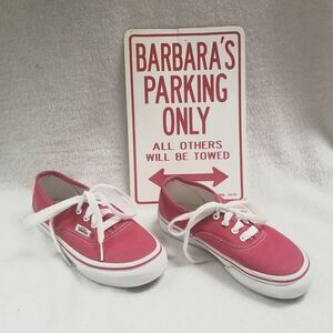 VANS KIDS CLASSIC RED AUTHENTIC SKATE SHOES SZ 11